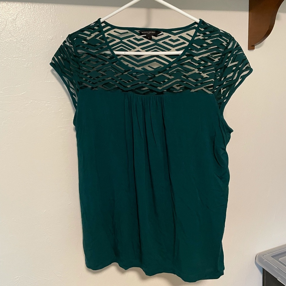 Banana Republic Top with Sheer Detail
